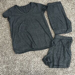 32 Degrees Women’s Gray Pajama 3 Piece Set